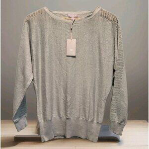 New Lt Green 100% Linen Lightweight Long Dolman Sleeve Sweater Sz 6